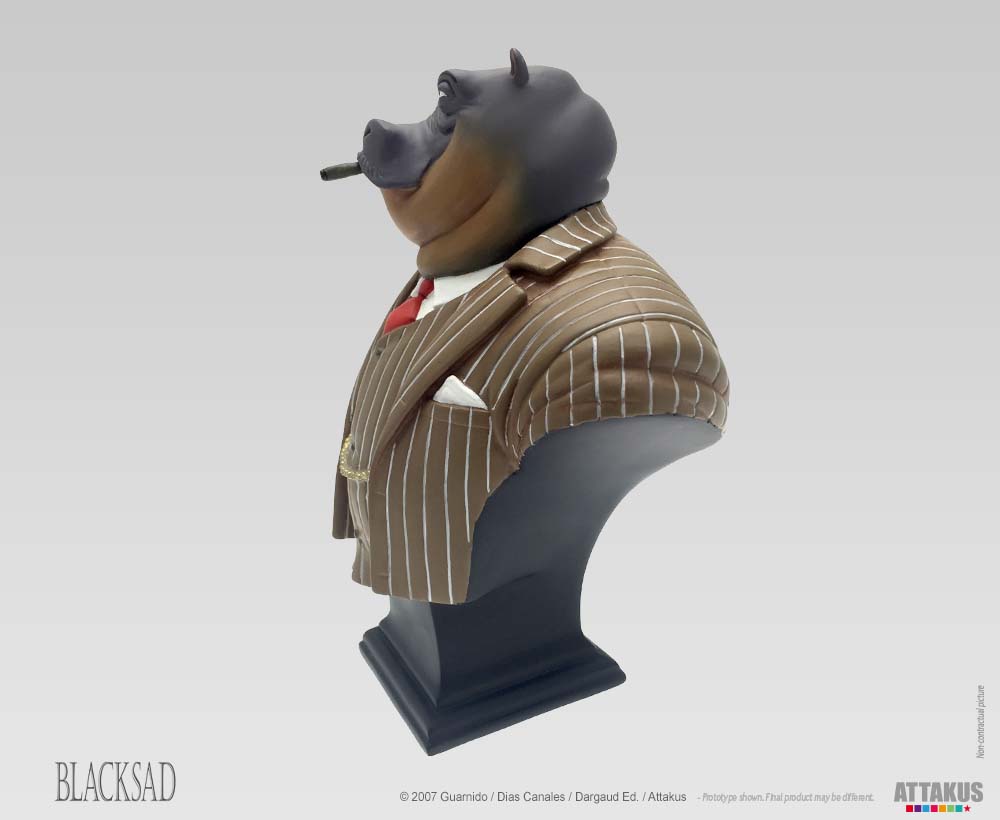 Attakus Blacksad Buste Ted Leeman résine 16,7 cm B428