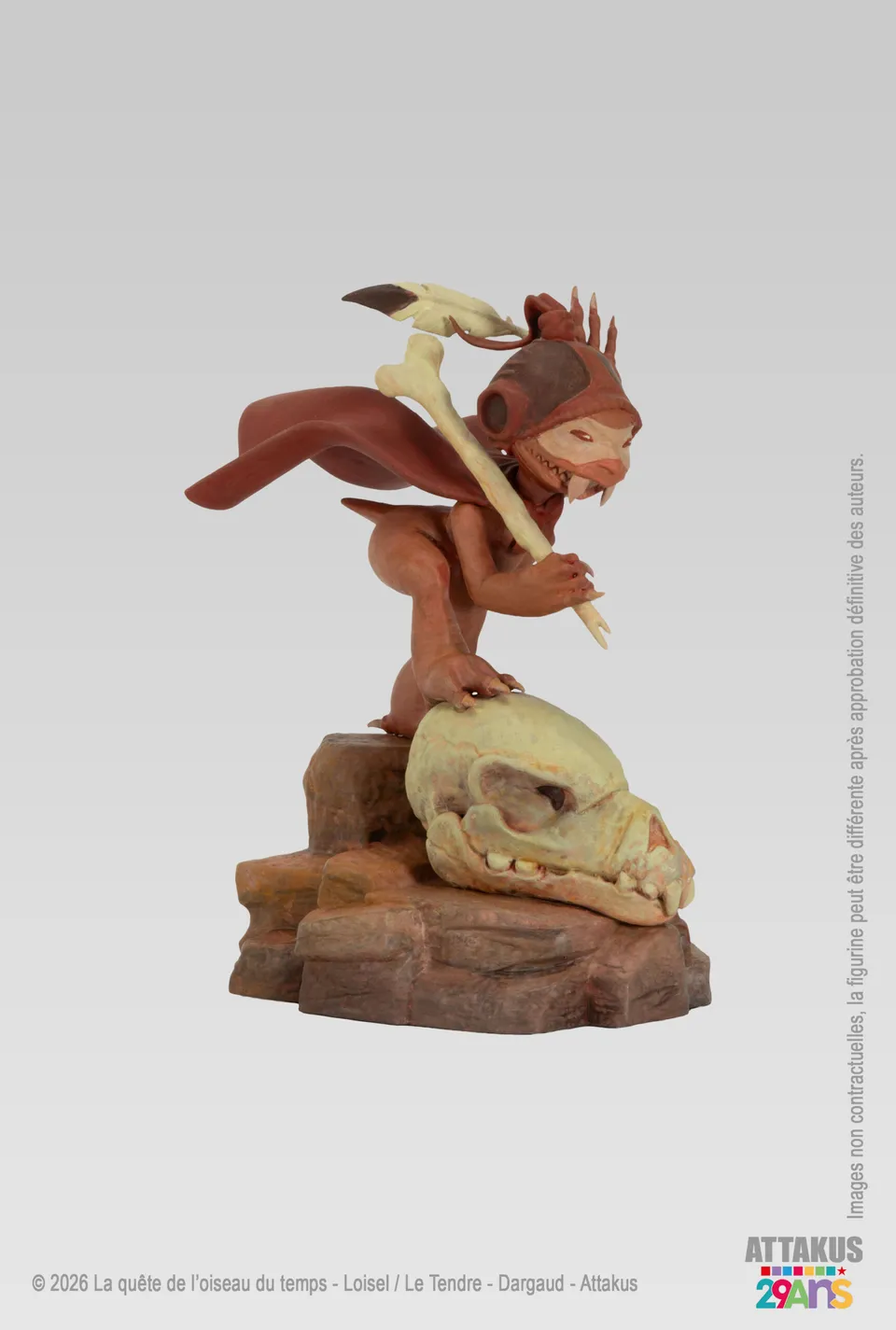 Attakus Collection Prestige Fol de Dol statue ocre 35 cm