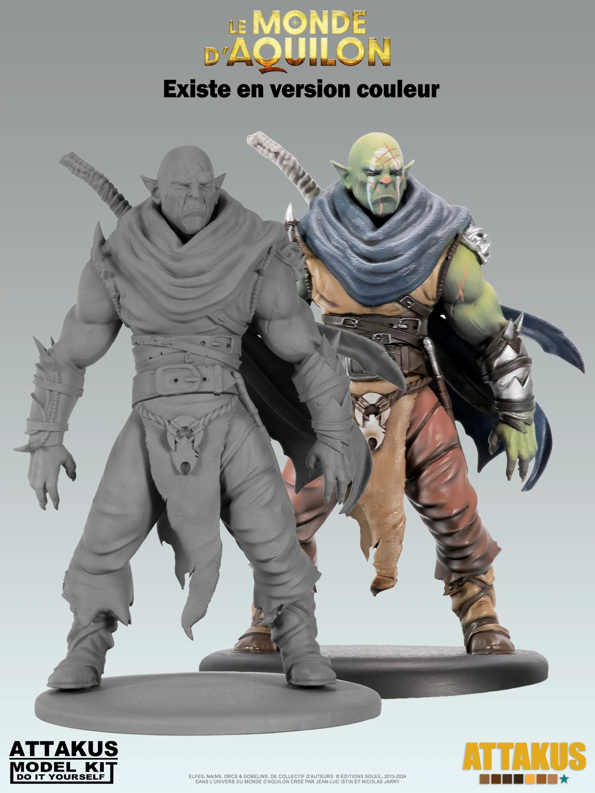 Attakus Model Kit La Poisse figurine à peindre résine Orcs Gobelins