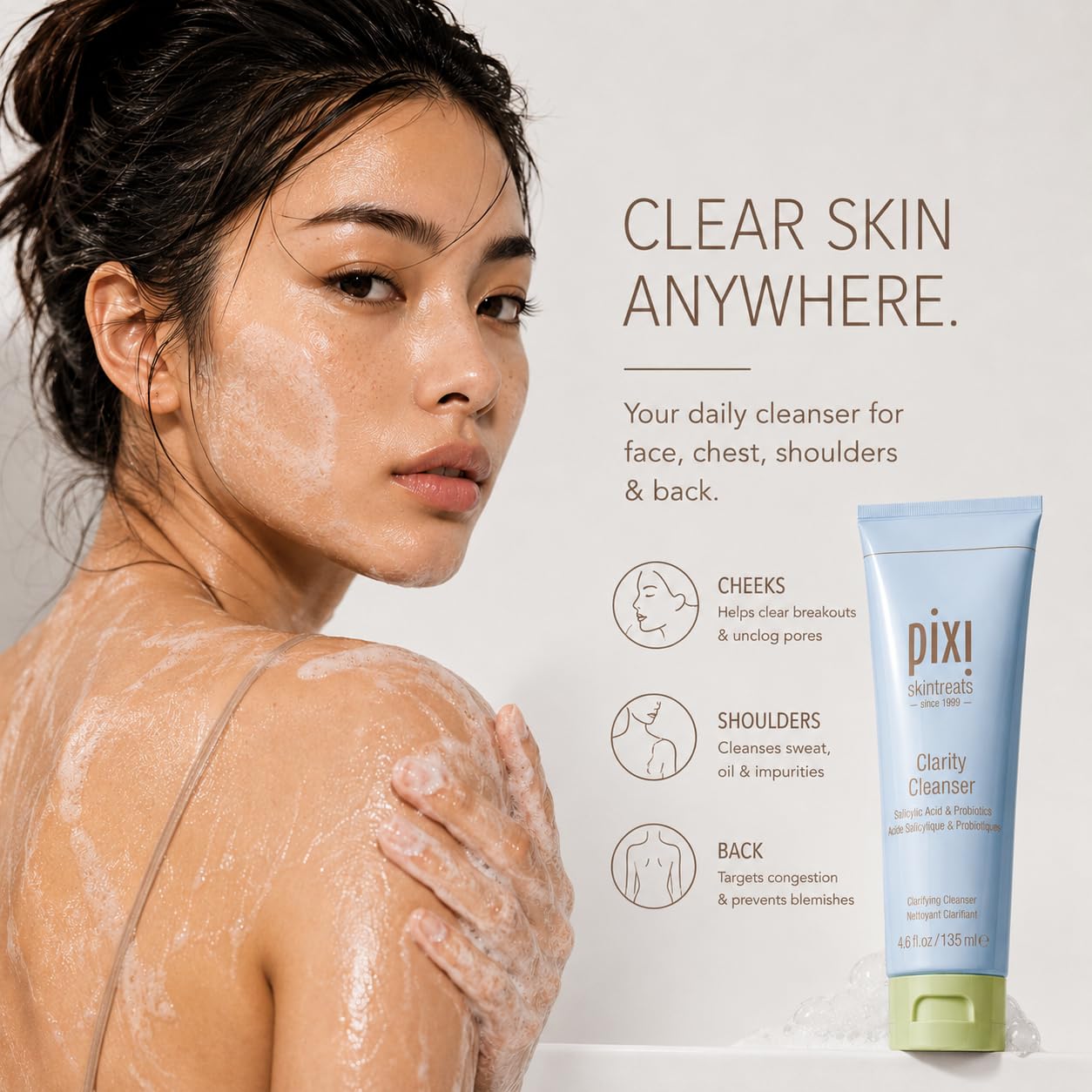 Pixi Clarity Cleanser nettoyant visage 135 ml anti-pores