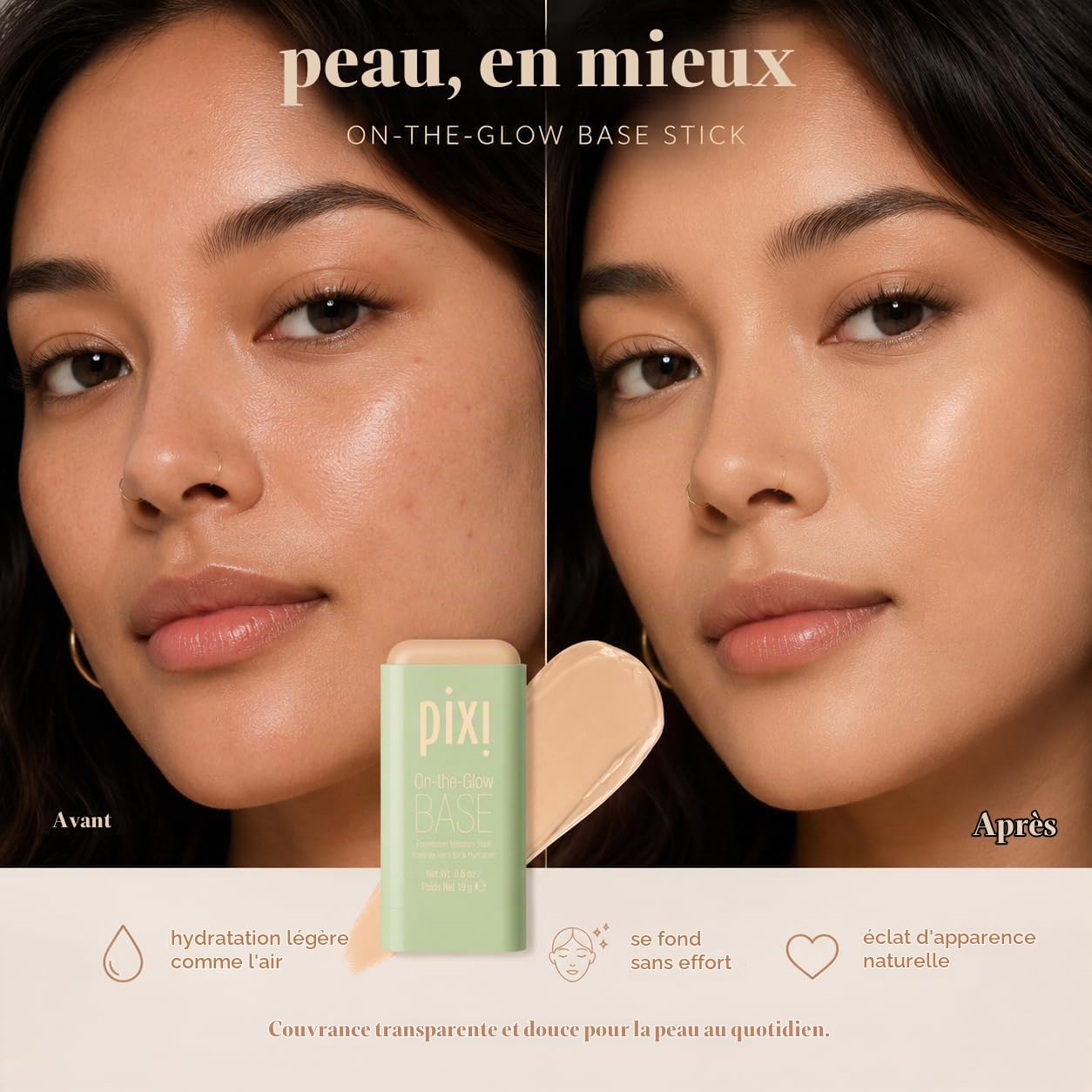 Pixi On-the-Glow Base stick teint 19 g beige neutre