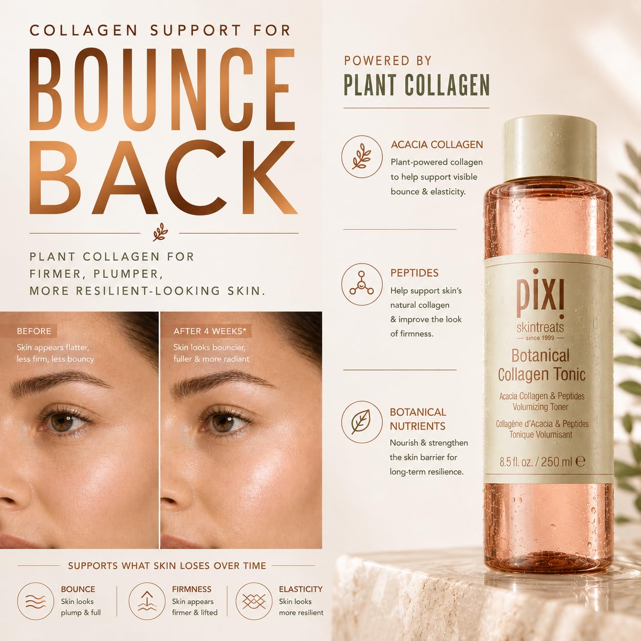 Pixi Botanical Collagen Tonic lotion peptides 100 ml