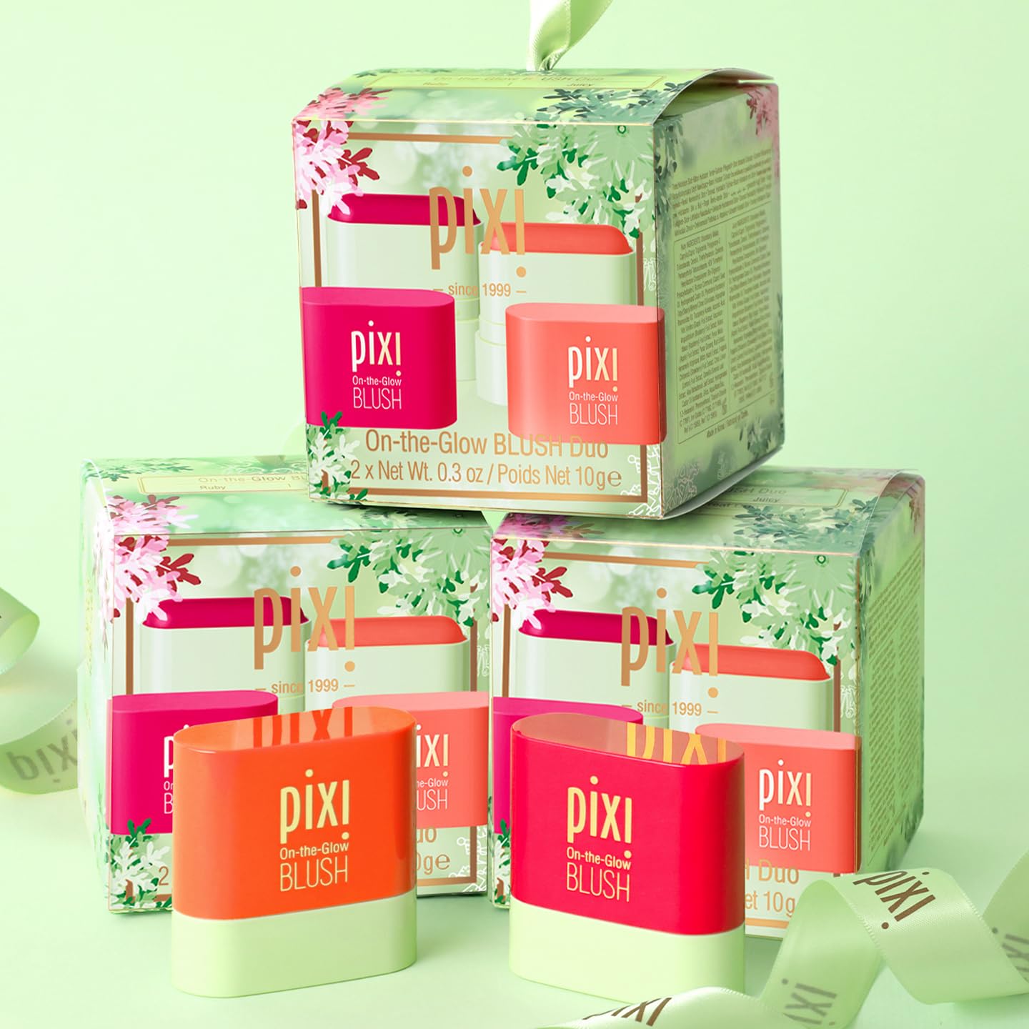 Pixi On-the-Glow Mini Blush Duo Ruby Juicy 2 sticks