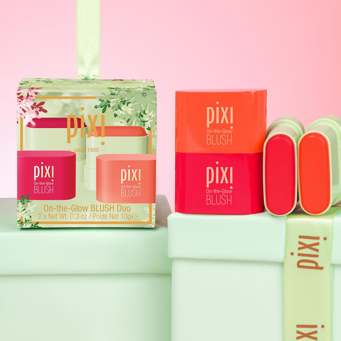 Pixi On-the-Glow Mini Blush Duo Ruby Juicy 2 sticks
