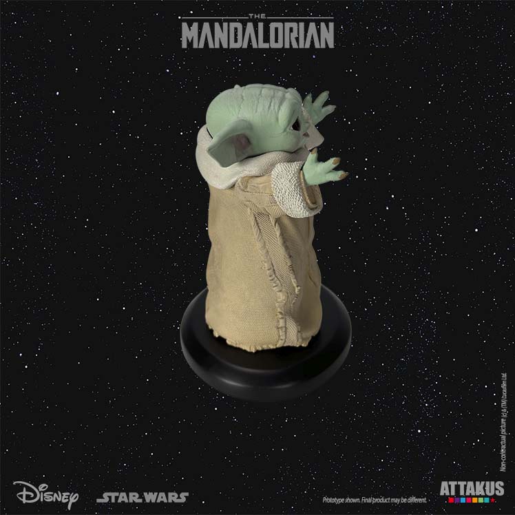 Attakus Classique Grogu Happy 1/5e figurine Mandalorian résine 9,5 cm