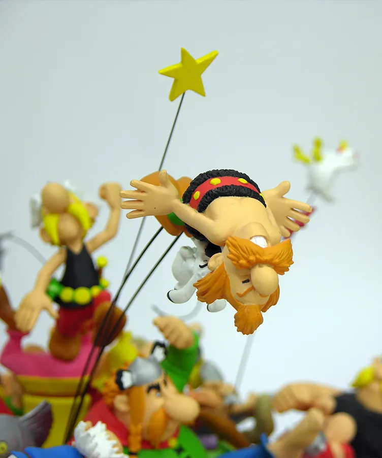Attakus Astérix Bagarre 50 ans amitié statue n°001/500