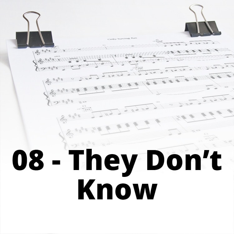 SINGLE BEL Partitions They Don't Know partition guitare 08
