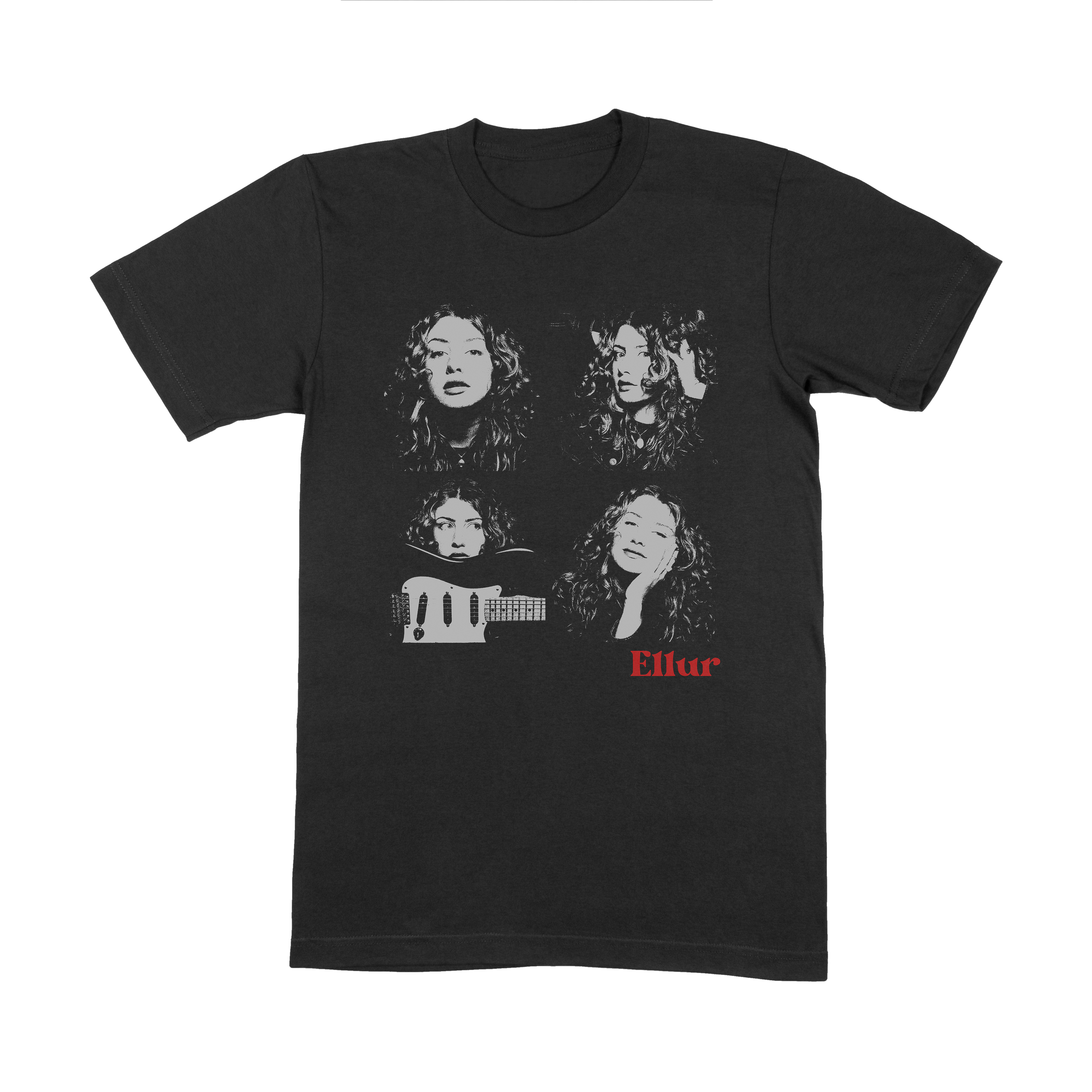 Ellur 4 Face t-shirt noir imprimé taille M