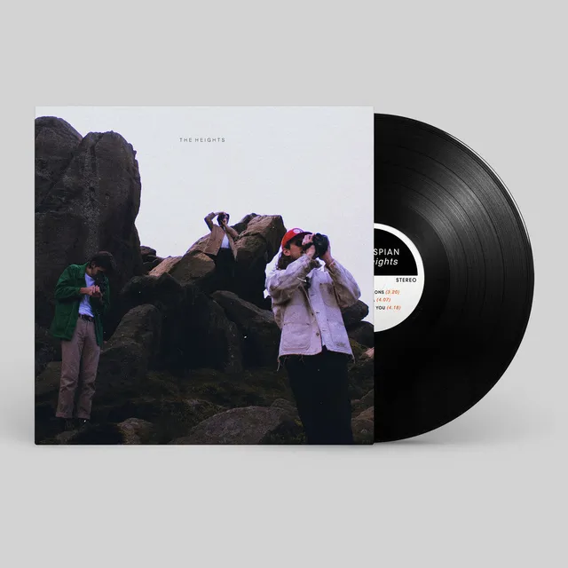 Far Caspian The Heights vinyle 12" EP pochette abîmée