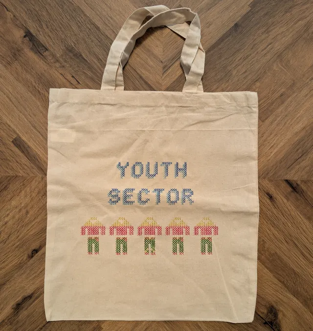 Youth Sector Primetime Tote bag blanc