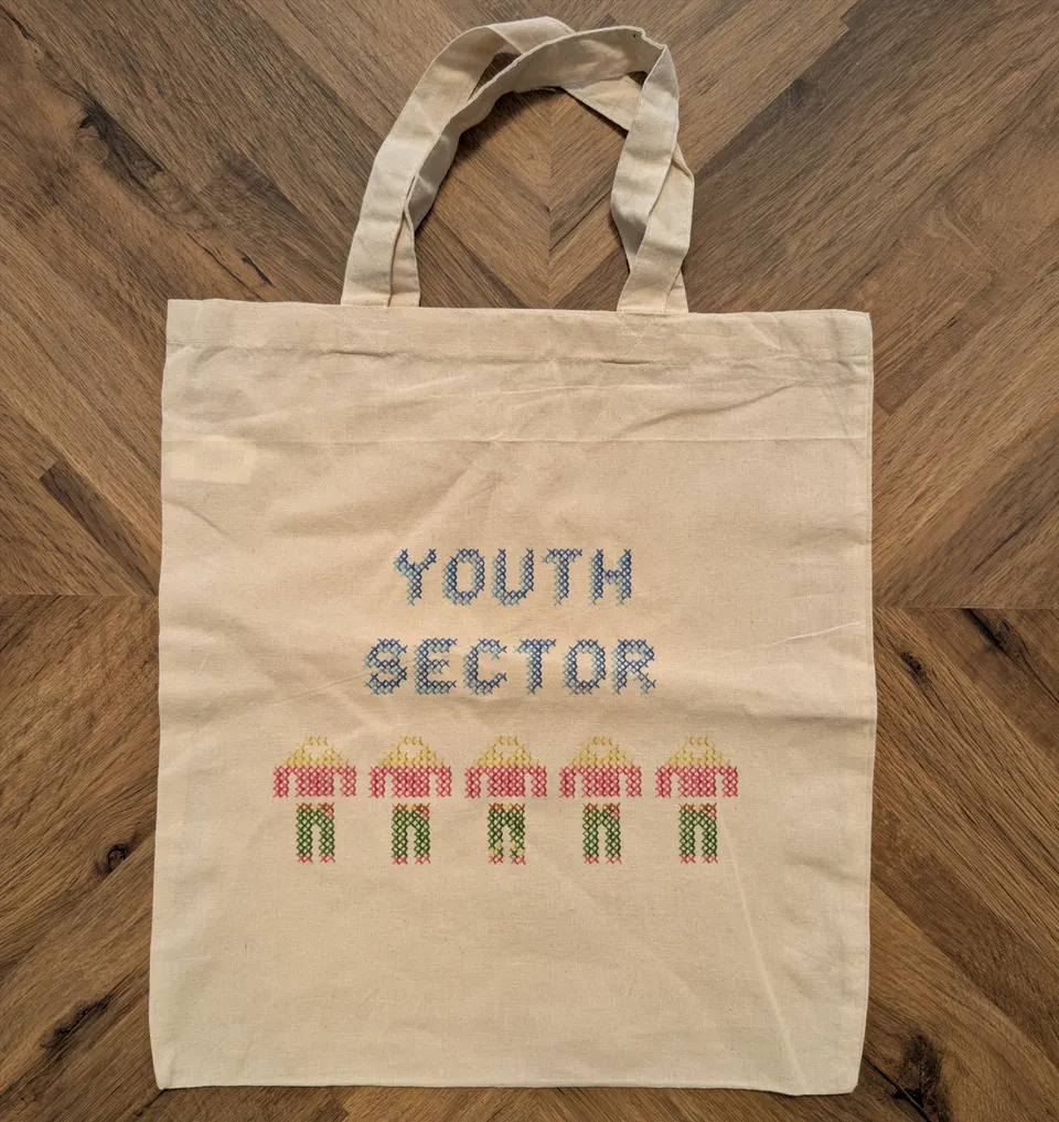 Youth Sector Primetime Tote bag blanc