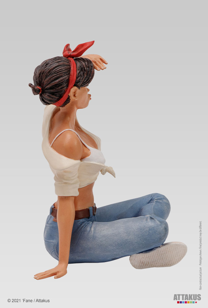Attakus Lillie Roadrunner Fane statue résine + sketchbook