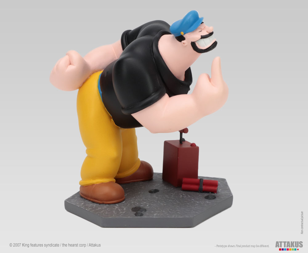 Attakus Prestige Brutus Popeye statue résine 10,5 cm