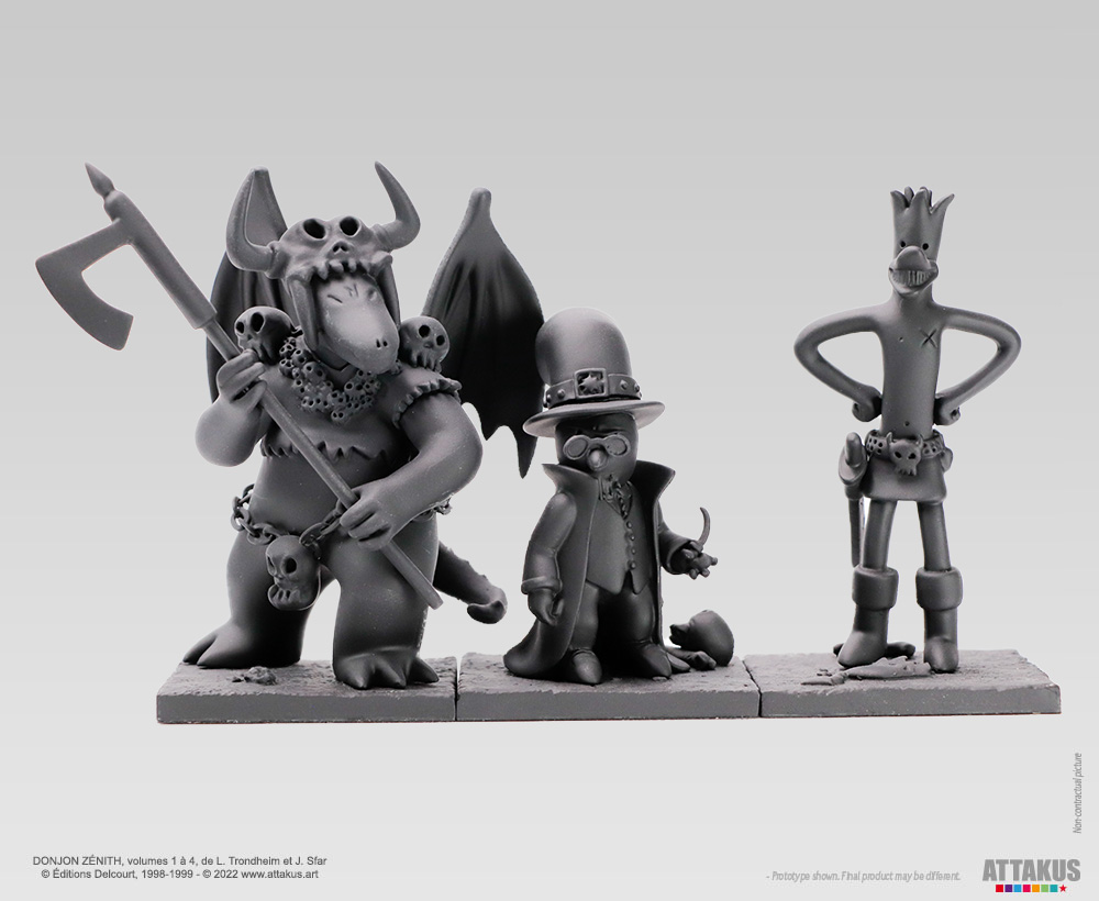 Attakus Collection Prestige Donjon Trio Collector Figurine Noir 3 pcs