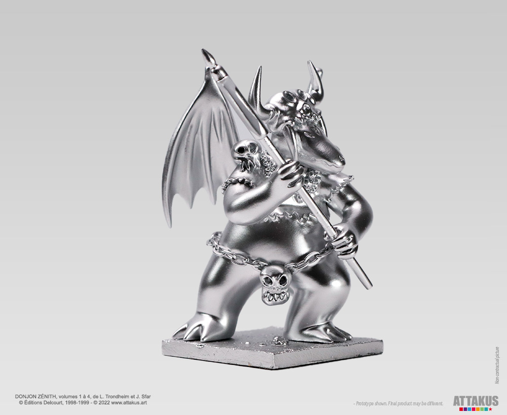 Attakus Prestige Donjon Marvin argent figurine résine 11cm