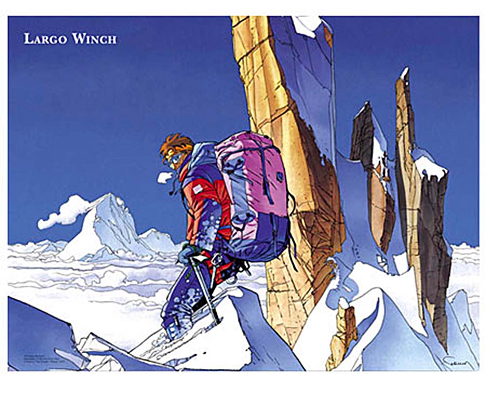 Attakus Collection Atlas Affiche Largo Winch Montagnes 60x80