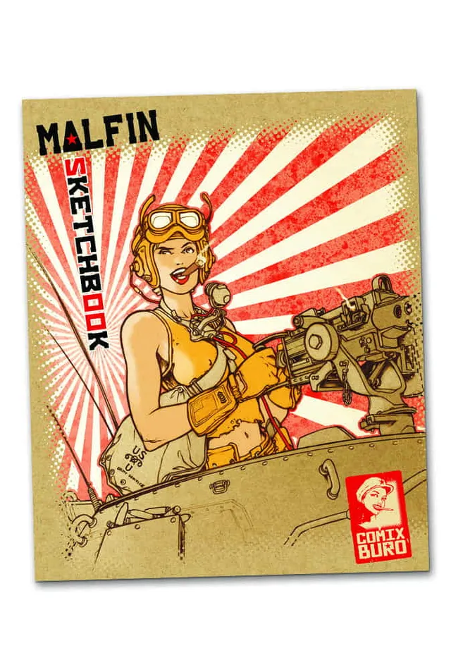 Comix Buro Sketchbook Malfin artbook 48 pages 18x22