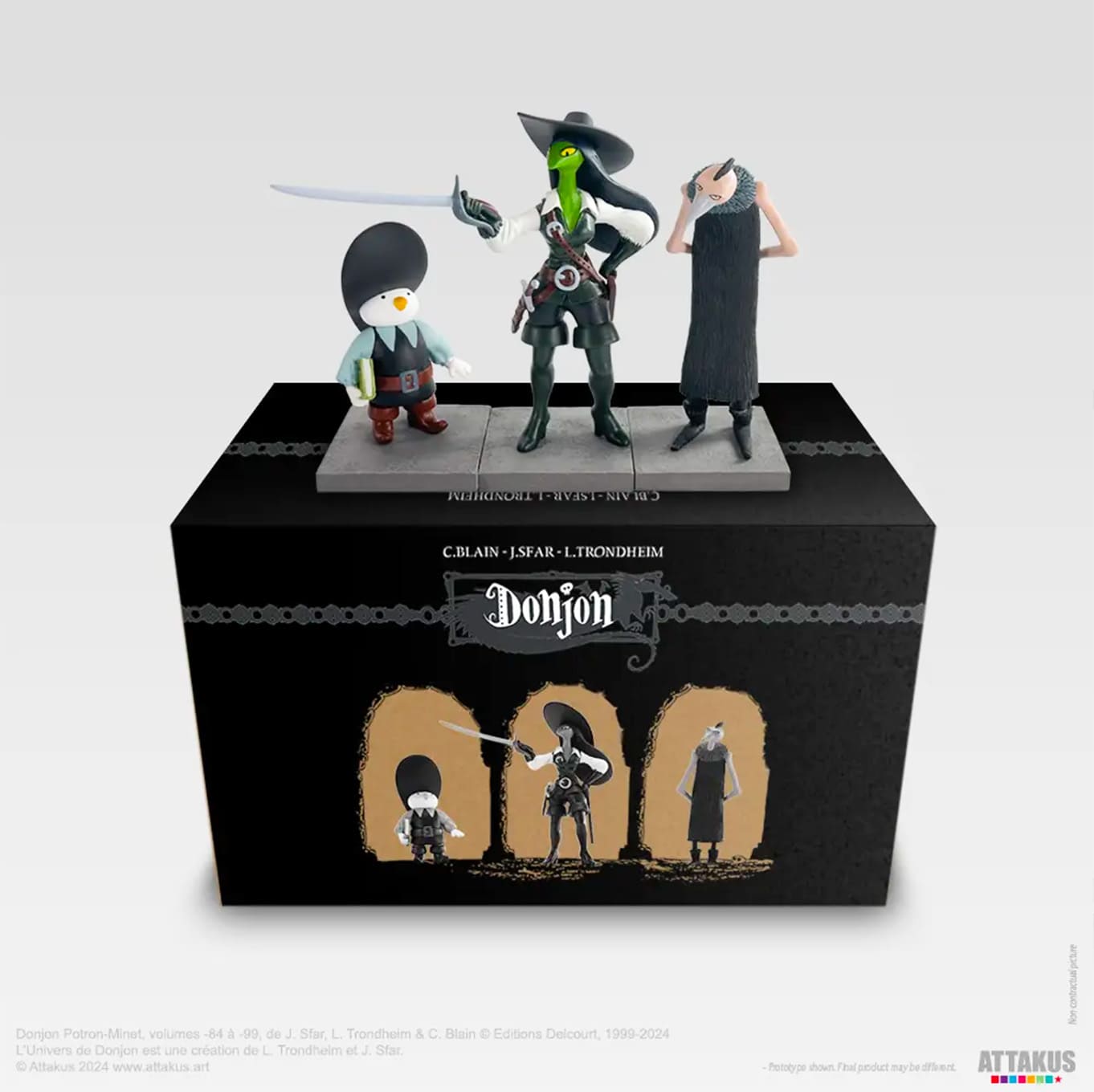 Attakus Atlas Donjon Trio Collector 3 statuettes 600 ex