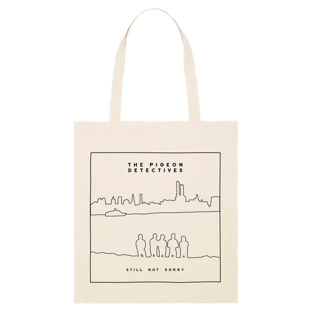 Pigeon Detectives Still Not Sorry sac tote beige double face