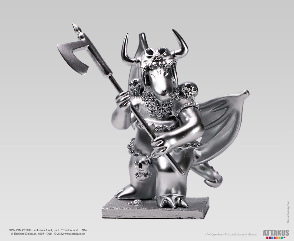 Attakus Prestige Donjon Marvin argent figurine résine 11cm