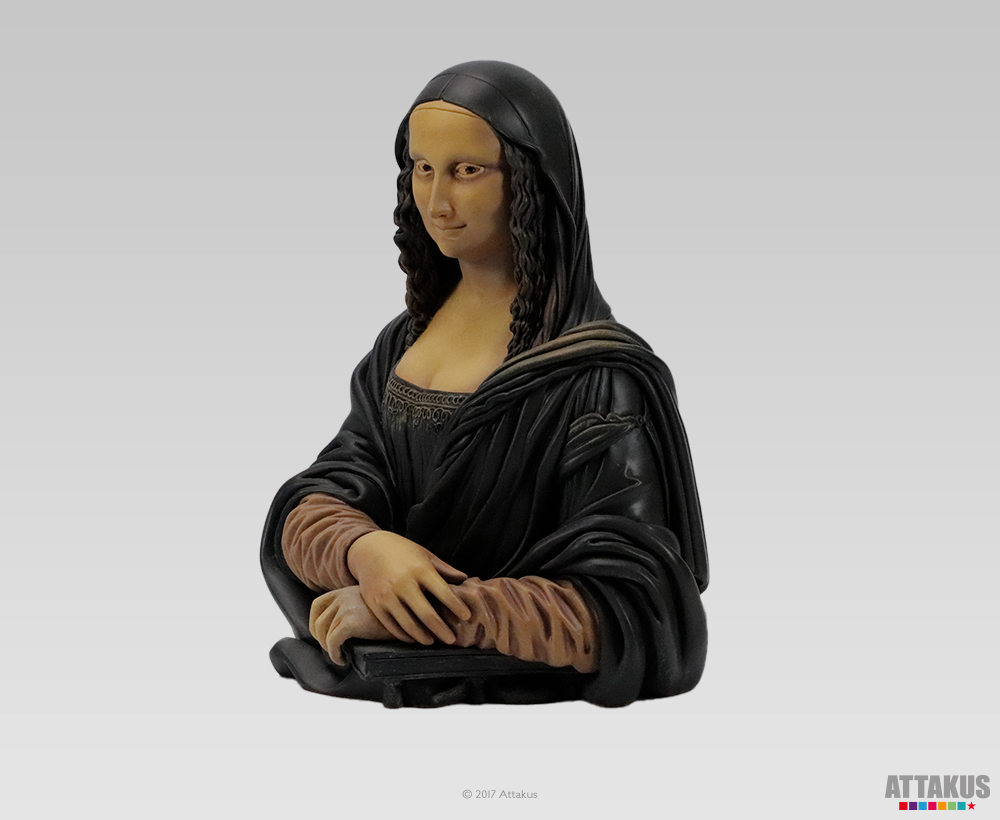Attakus Femmes d’auteur Mona Lisa Joconde statue résine 21 cm