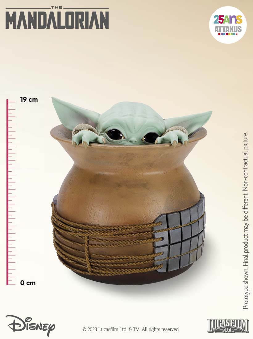 Attakus Prestige Grogu in a Jar 1/2 statuette Mandalorian résine 20cm