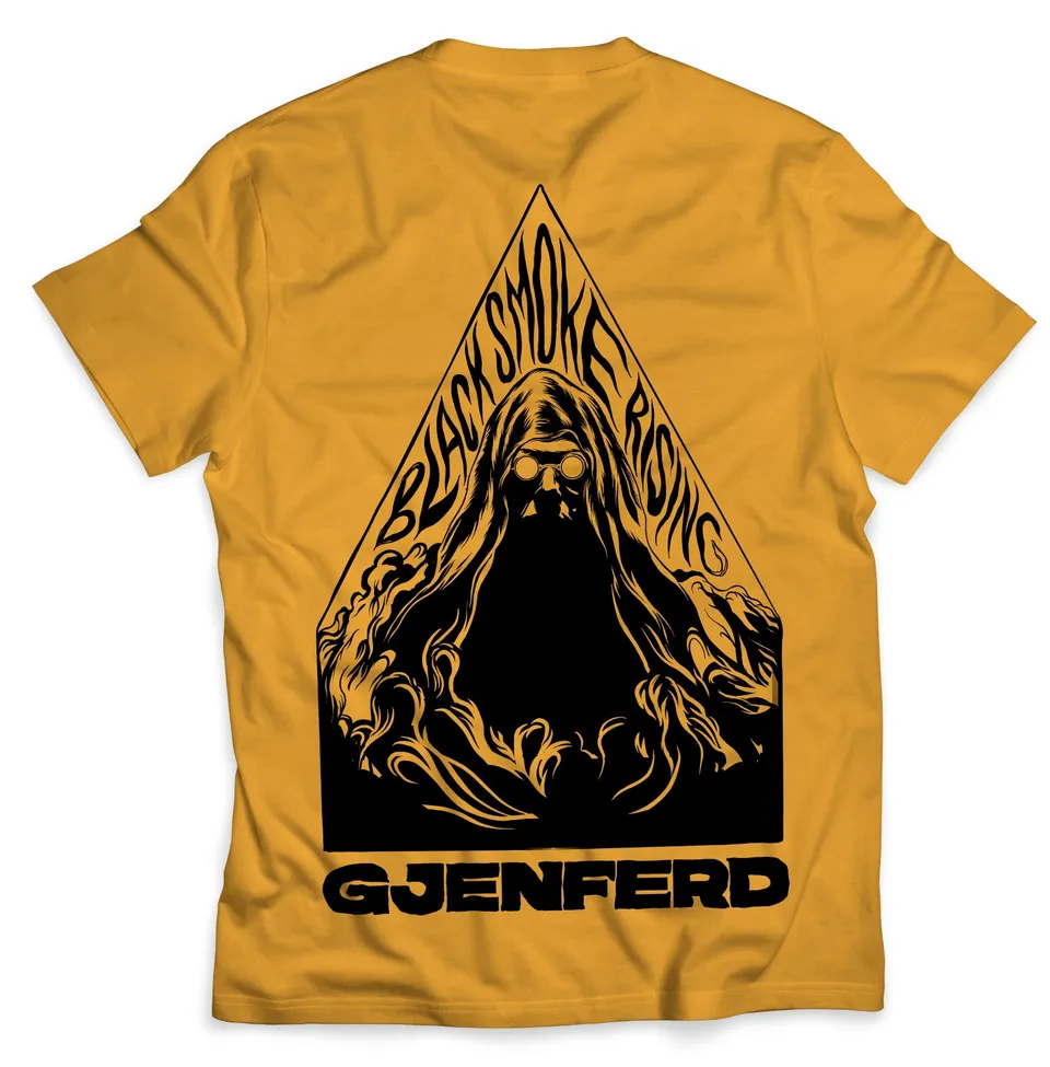 Apollon Records Gjenferd Black Smoke Rising t-shirt jaune