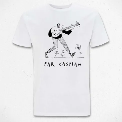 Far Caspian Joel Cartoon T-shirt blanc manches courtes M