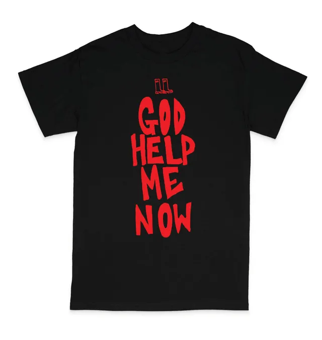 Ellur God Help Me Now t-shirt noir rouge