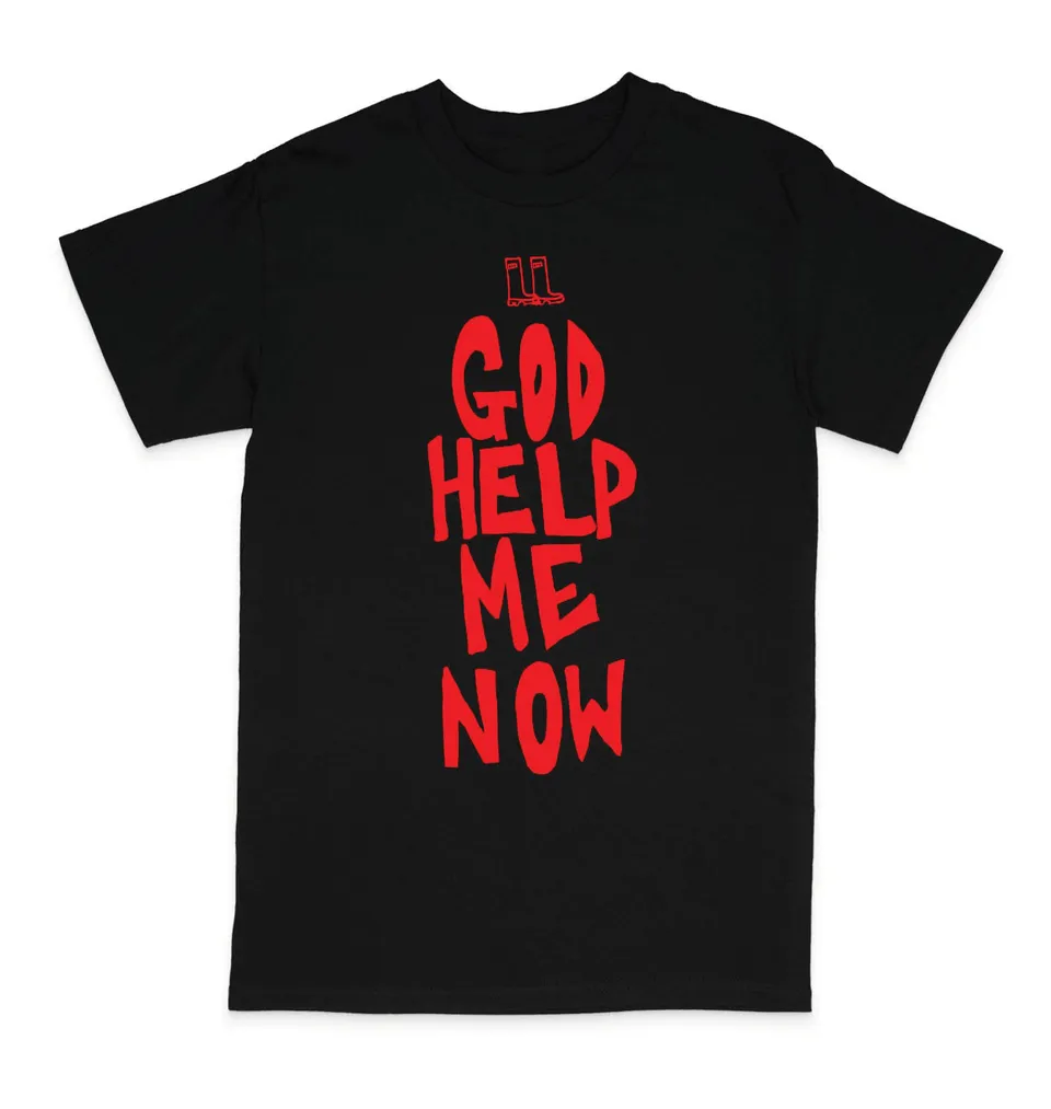 Ellur God Help Me Now t-shirt noir rouge