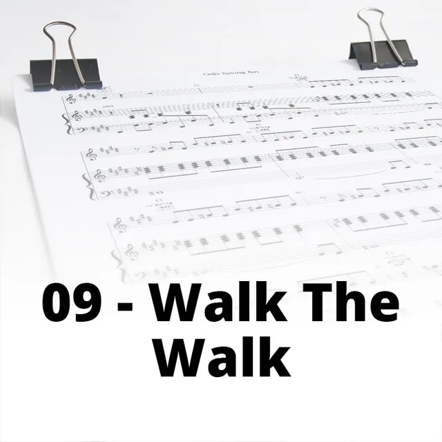 Single Bel Music sheet Walk The Walk partition 09
