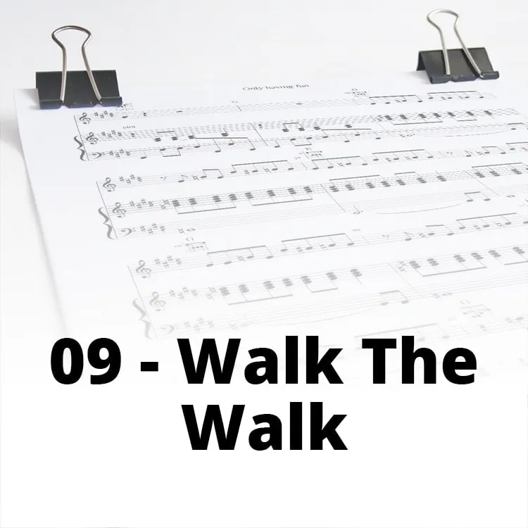 SINGLE BEL Partitions 09 Walk The Walk partition chant