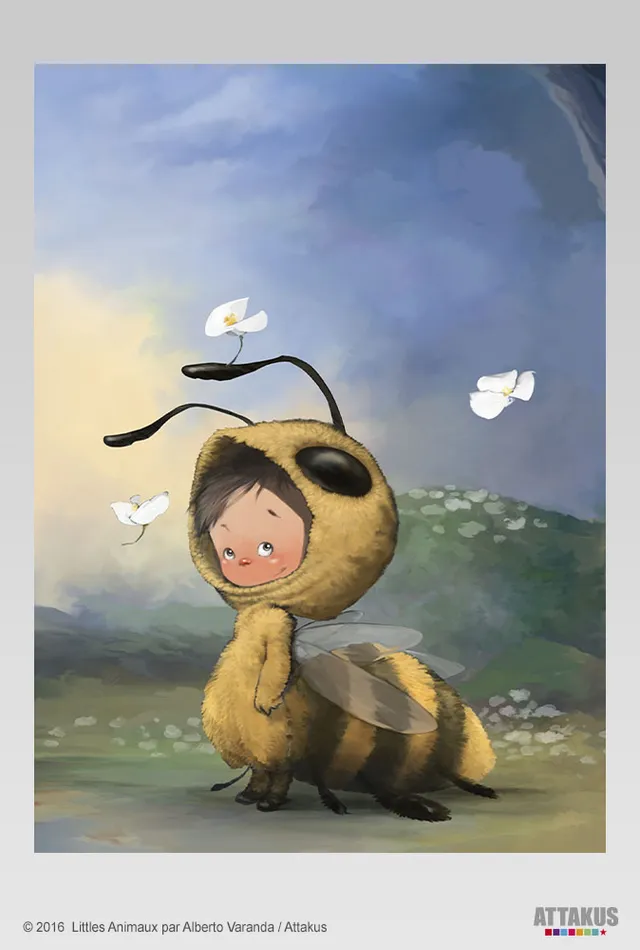 Attakus Collection Atlas Grande Image Littles Abeille 18x24