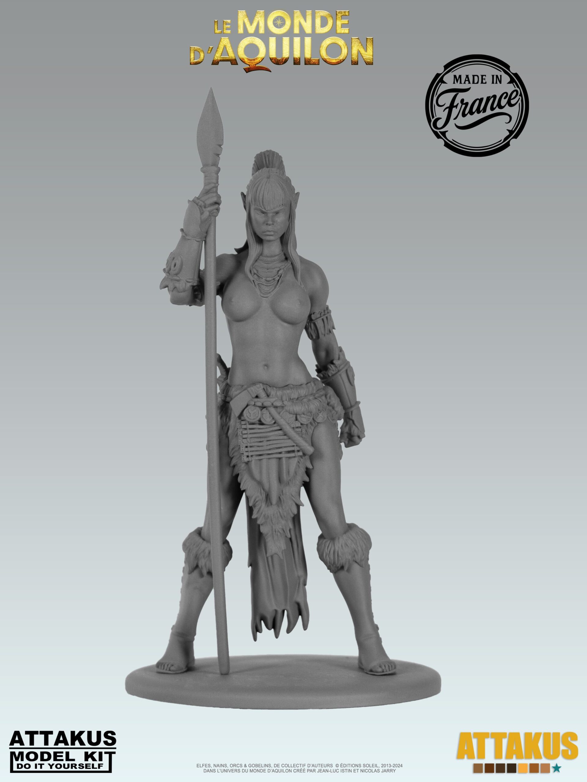 Attakus Model Kit Lea'saa Elfes figurine à peindre résine