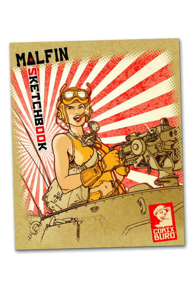 Comix Buro Sketchbook Malfin artbook 48 pages 18x22