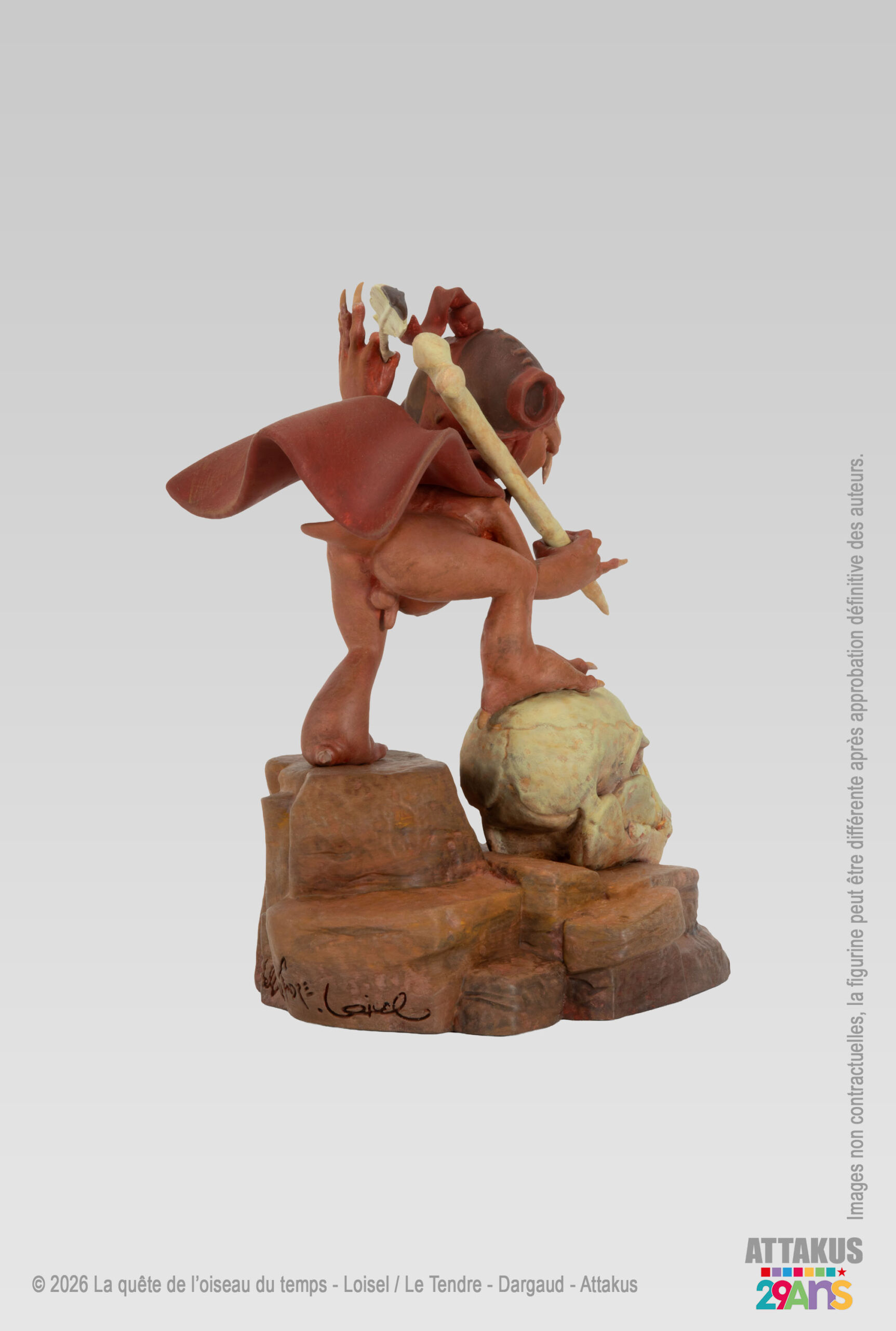 Attakus Collection Prestige Fol de Dol statue ocre 35 cm