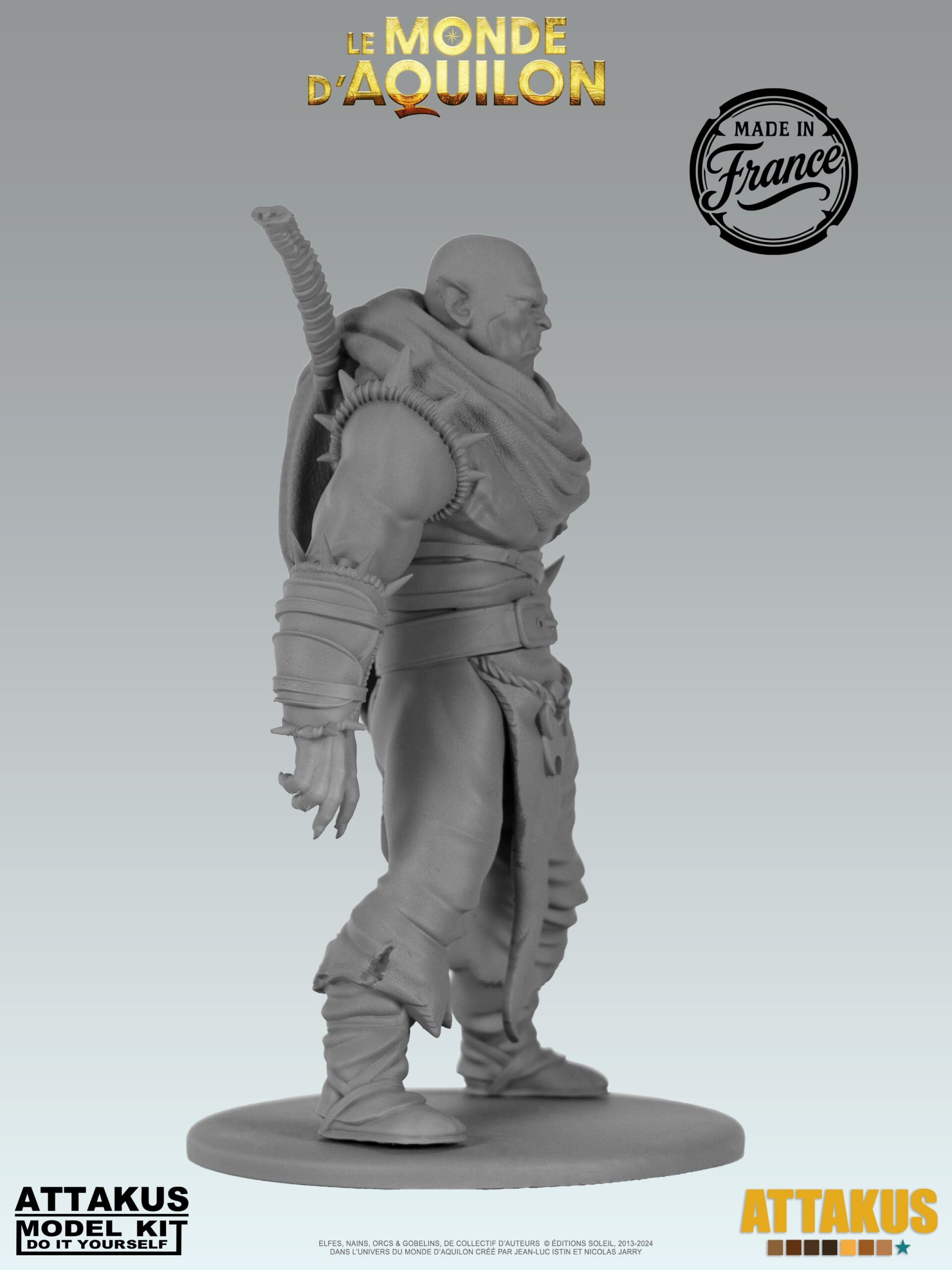 Attakus Model Kit La Poisse figurine à peindre résine Orcs Gobelins