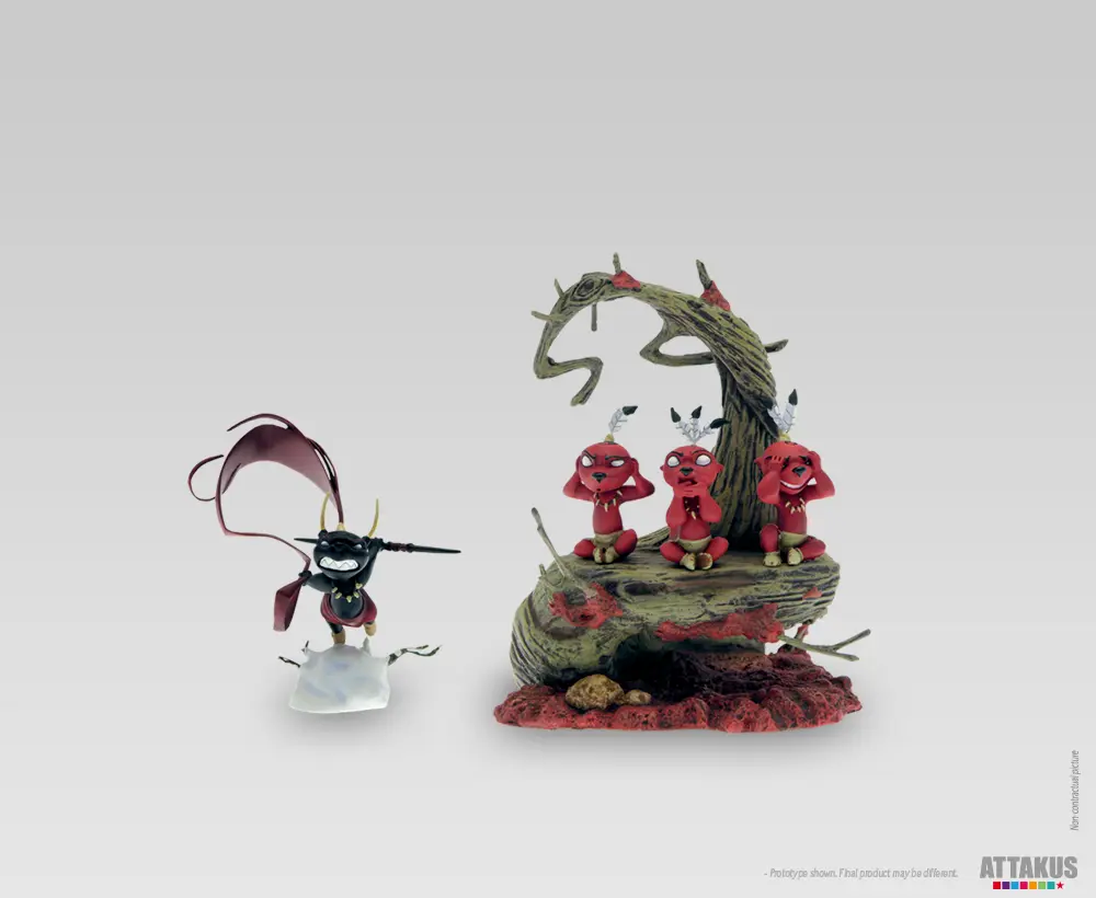 Attakus Métal Pipintus Djinn Noir pack 2 statuettes métal
