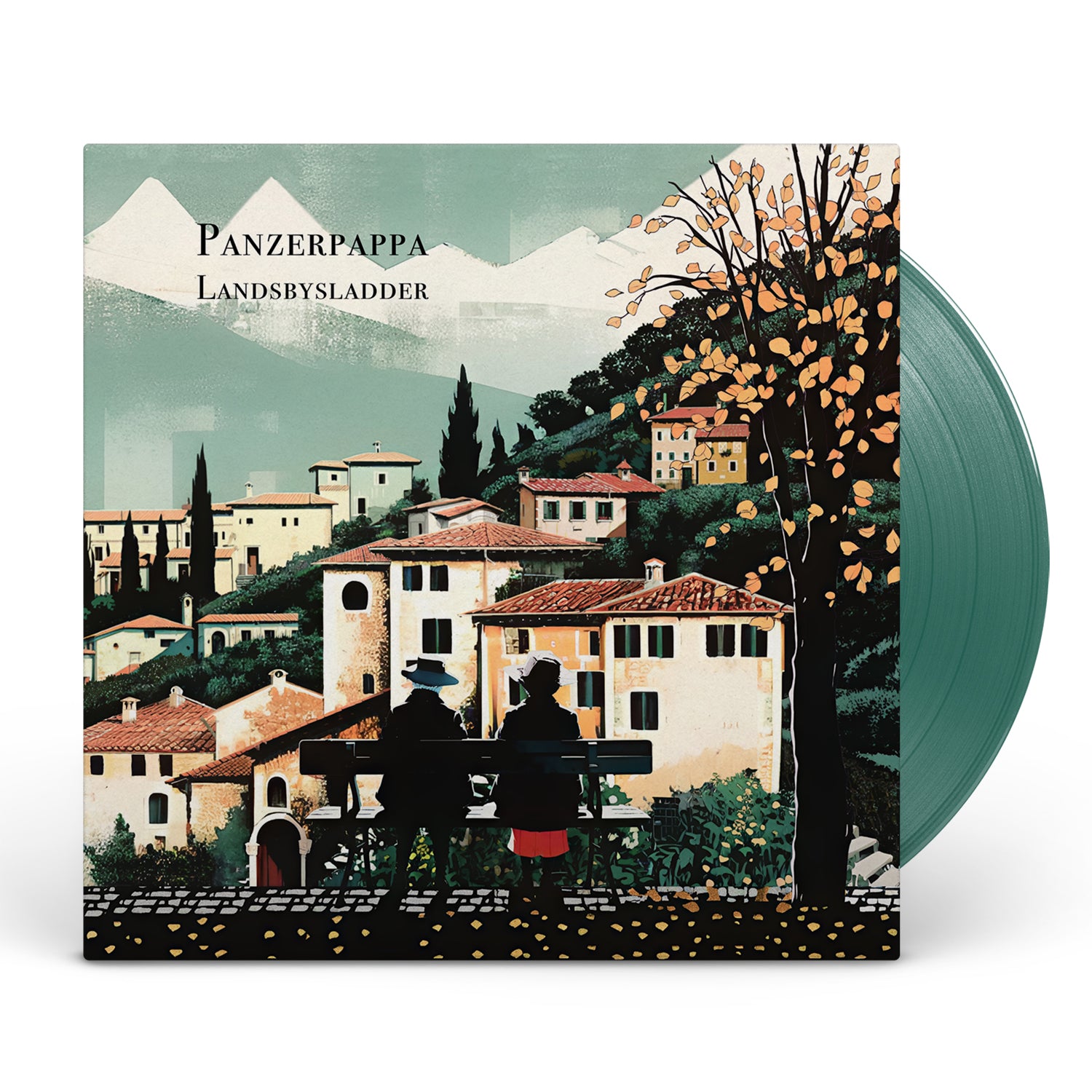 Apollon Records Panzerpappa Landsbysladder LP vinyle vert