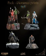 Attakus Collection Prestige Le monde d’Aquilon diorama lot 3 résine