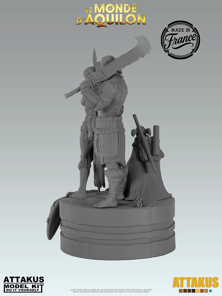 Attakus Model Kit diorama Elfes Masques AQ14D résine 120 mm