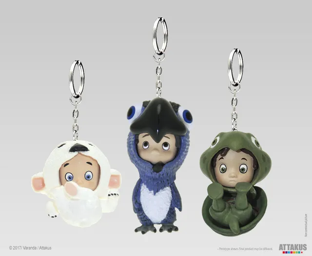 Attakus Collection Atlas Les Littles set 3 porte-clés PVC 4,5 cm