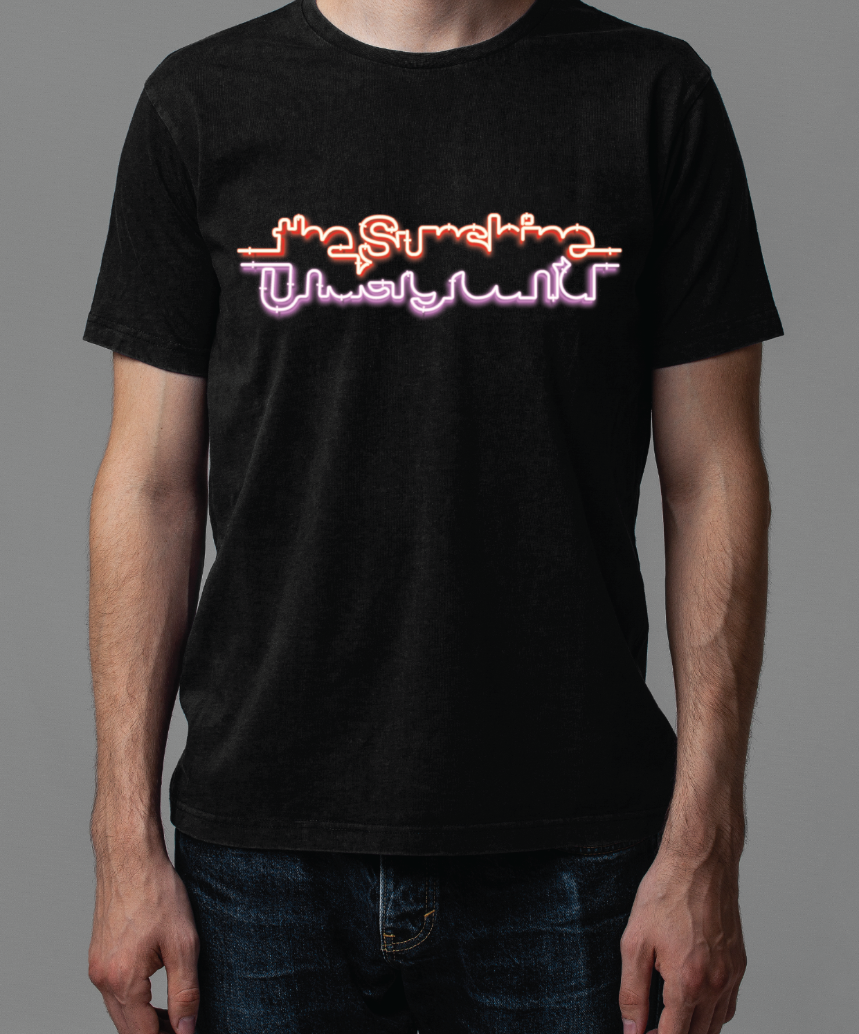 The Sunshine Underground Logo t-shirt noir coton