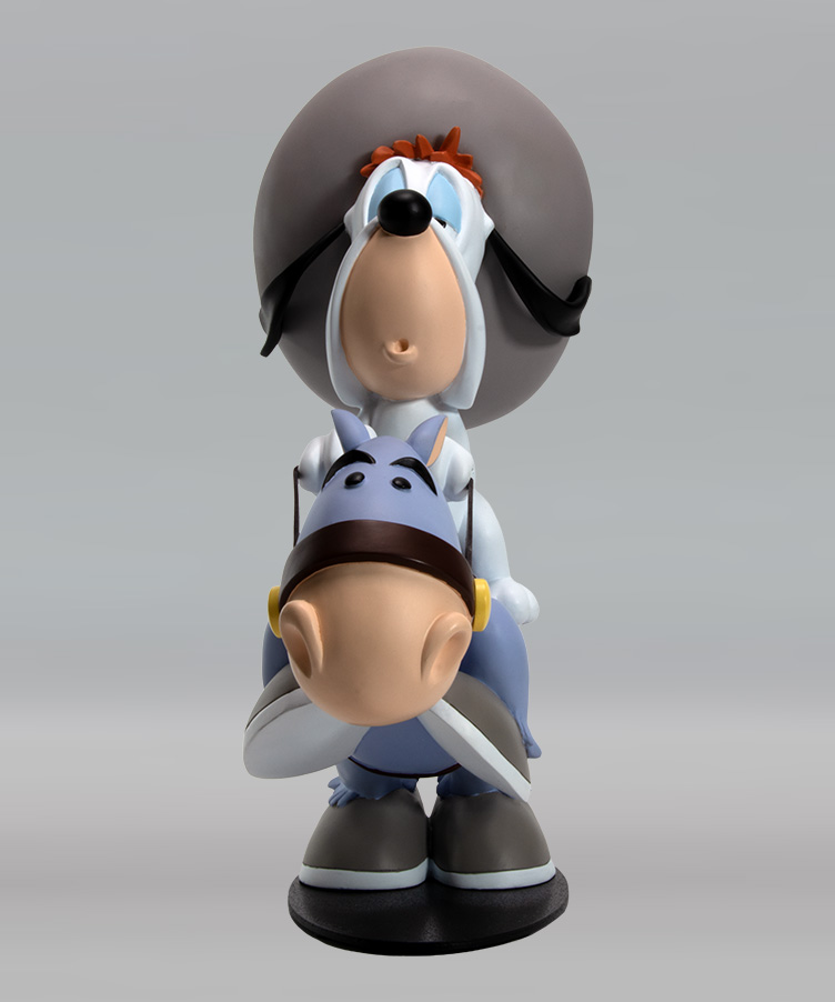 Attakus Prestige Droopy sur son âne figurine grande taille résine