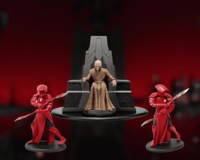 Attakus Collection Elite Snoke et Gardes Praetoriens diorama 1/10e résine