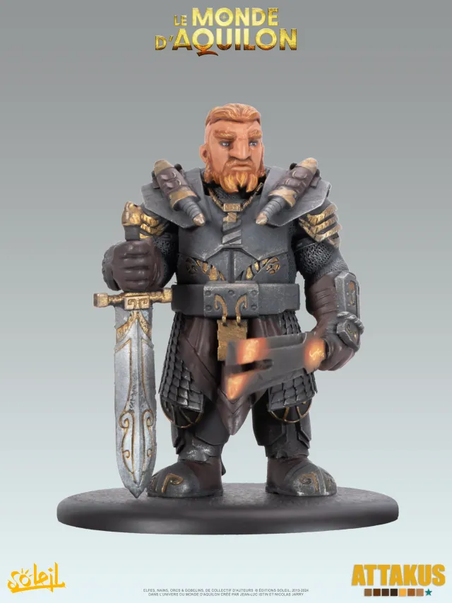 Attakus Prestige Redwin de la Forge Nains statuette couleur