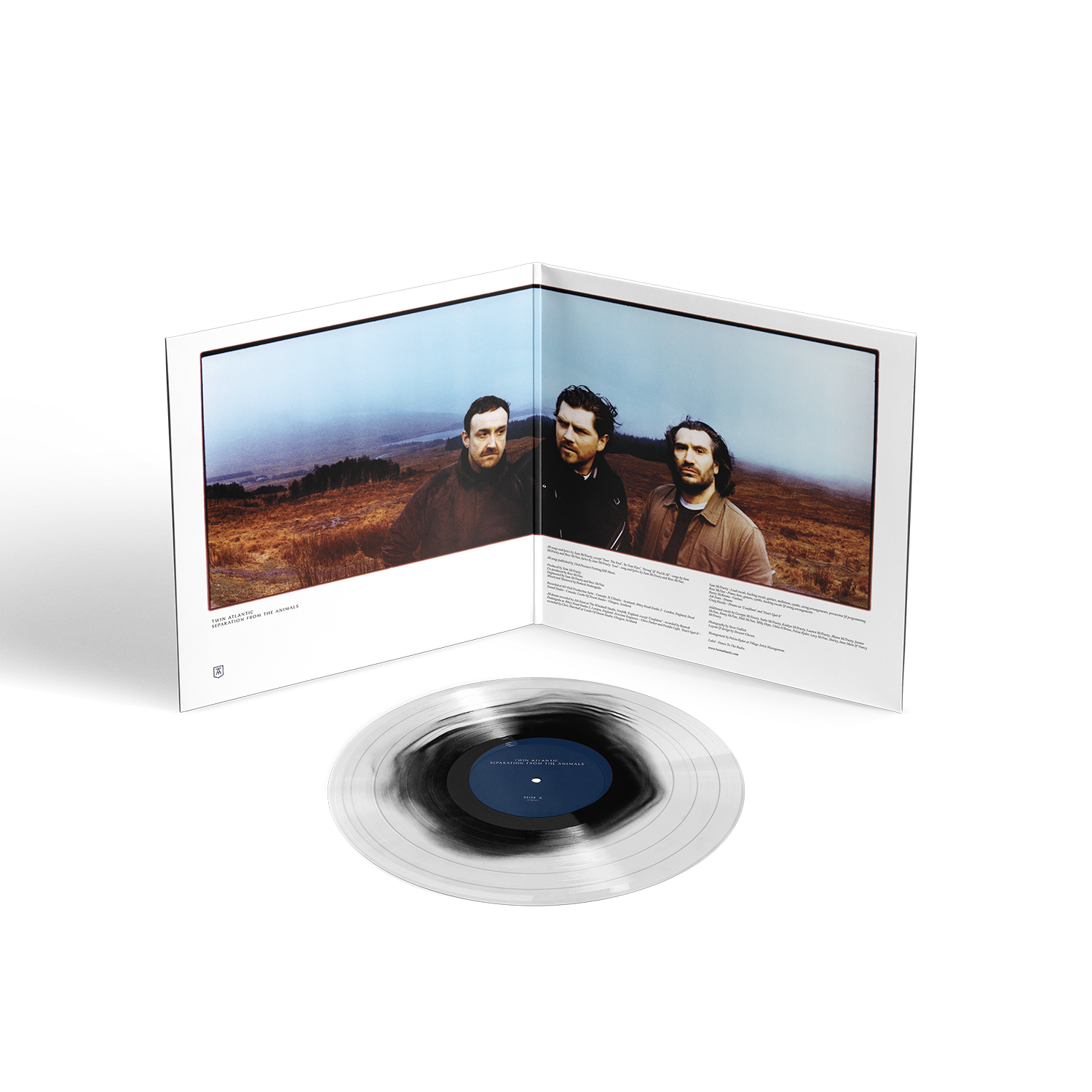 Twin Atlantic Separation vinyle couleur noir transparent