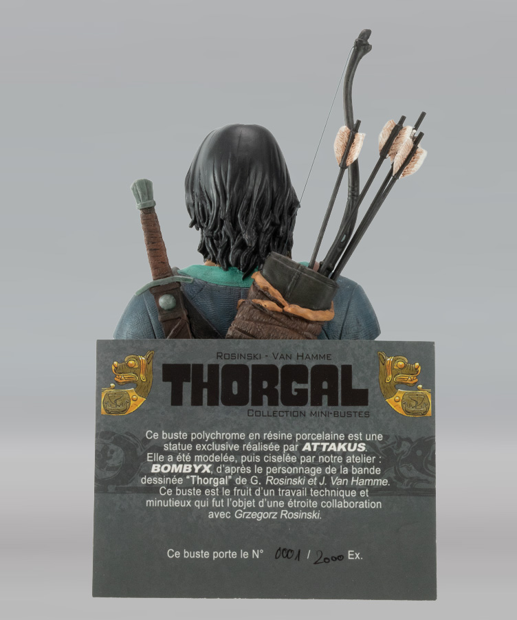 Attakus Thorgal buste résine 20 cm n°1369/2000 Prestige