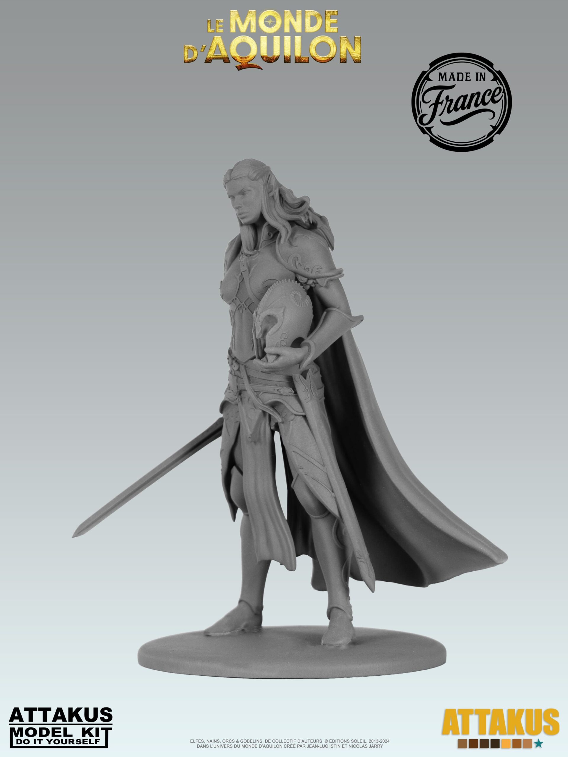 Attakus Model Kit Lanawyn Elfes figurine à peindre résine