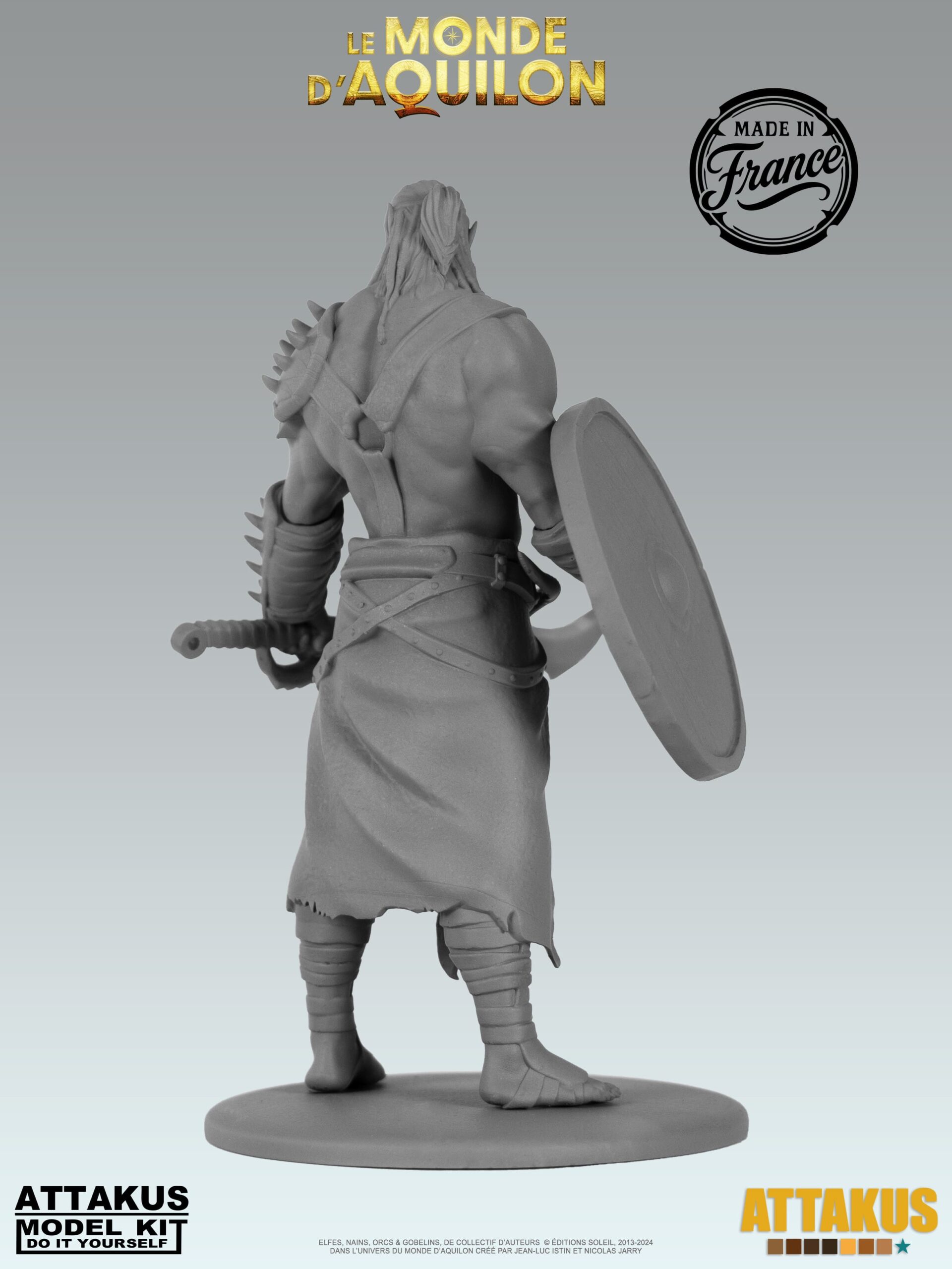 Attakus Model Kit Turuk Bouclier Elfes figurine à peindre 75 mm